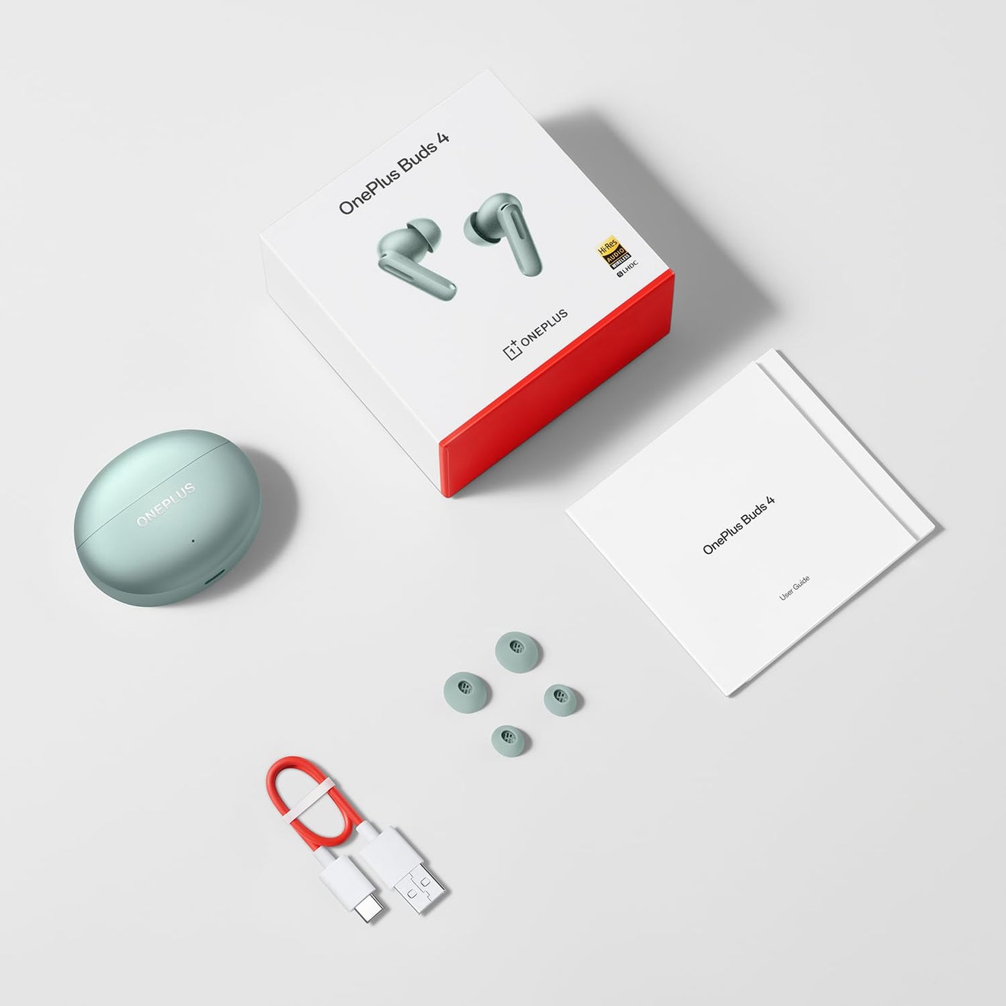OnePlus Buds 4 TWS Earbuds with Upto 55dB Real-time ANC, Adaptive Mode, Dual Drivers and DACs, 3D Audio, Upto 45hrs Music Playback, Dual-Device connectivity, 47ms Low Latency, Storm Gray