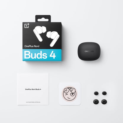 OnePlus Nord Buds 4 TWS Earbuds with 52dB Real-time ANC, Game Sound Spatial Audio, 6-Mic AI Clear Calls, Up to 54hrs Playback, 10 min for 11 hrs Fast Charging, Bluetooth 6.1 - Astral Teal