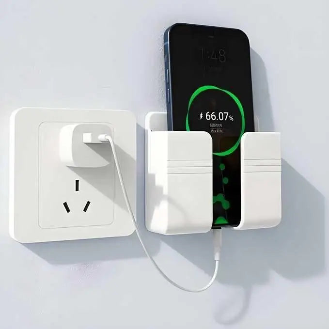 Wall Mounted Mobile Holder With Adhesive Strips (Pack of 4)