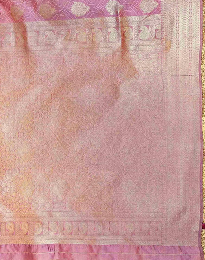 SIRIL Women's Silk Jacquard Banarasi Saree With Unstitched Blouse Piece