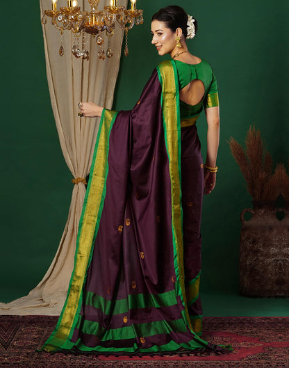 SIRIL Women's Silk Jacquard Banarasi Saree With Unstitched Blouse Piece