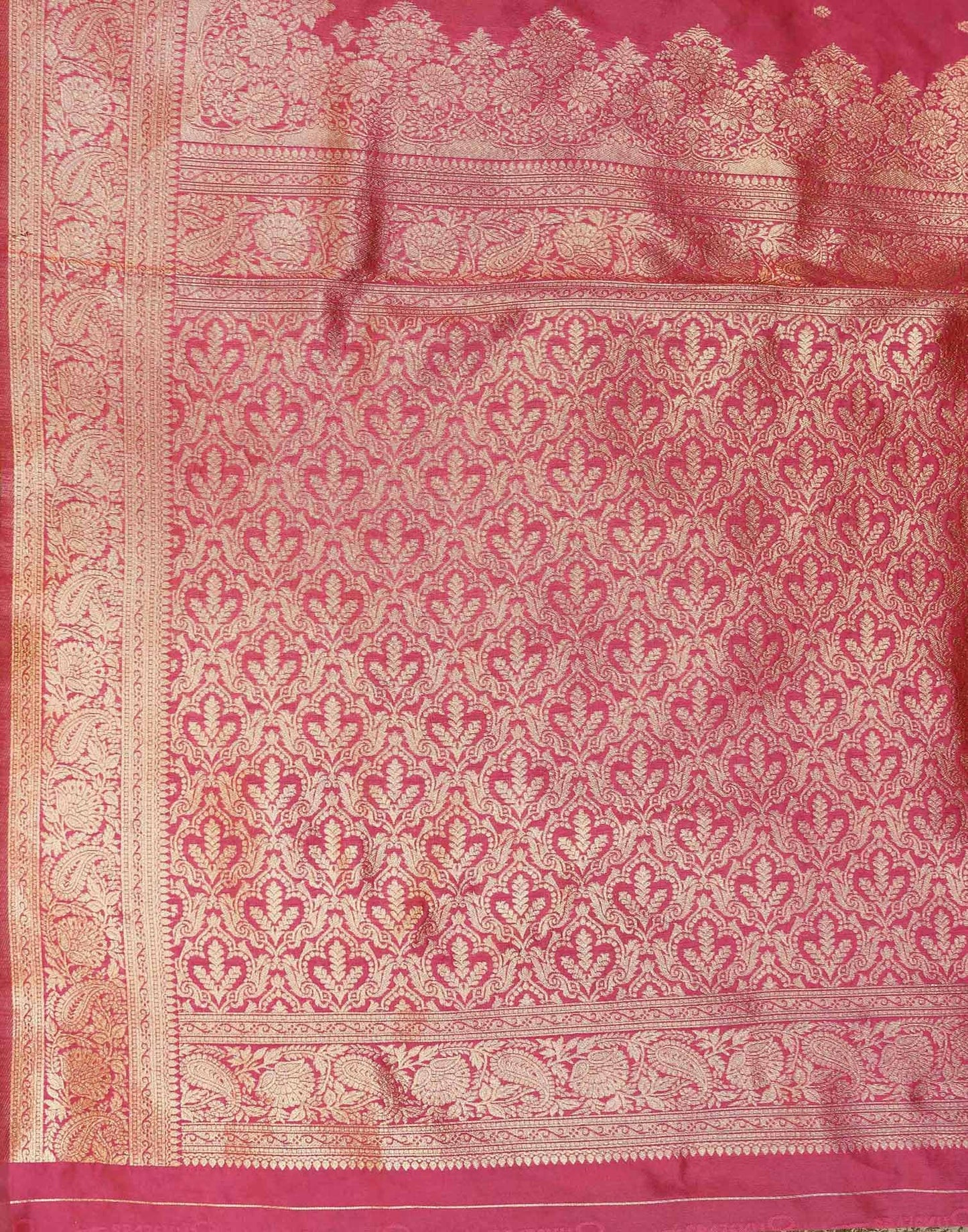 SIRIL Women's Silk Jacquard Banarasi Saree With Unstitched Blouse Piece
