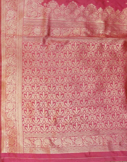 SIRIL Women's Silk Jacquard Banarasi Saree With Unstitched Blouse Piece